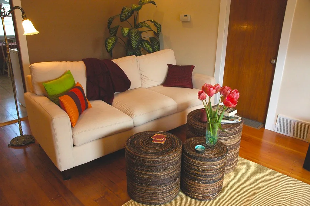 Salón luminoso de una vivienda